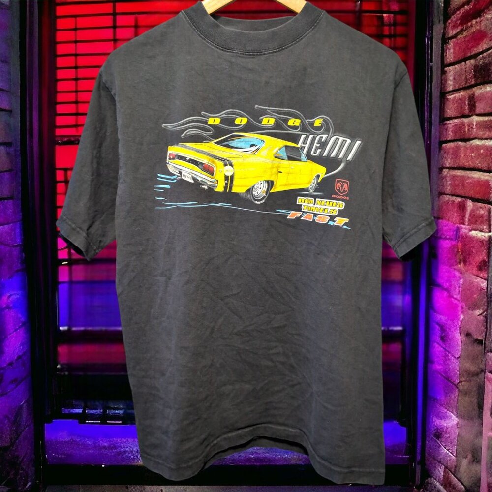 Dodge Hemi Bad News Travels Fast T-Shirt, Large